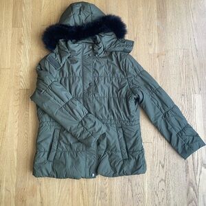 Keren Hart green Puffer coat women’s L